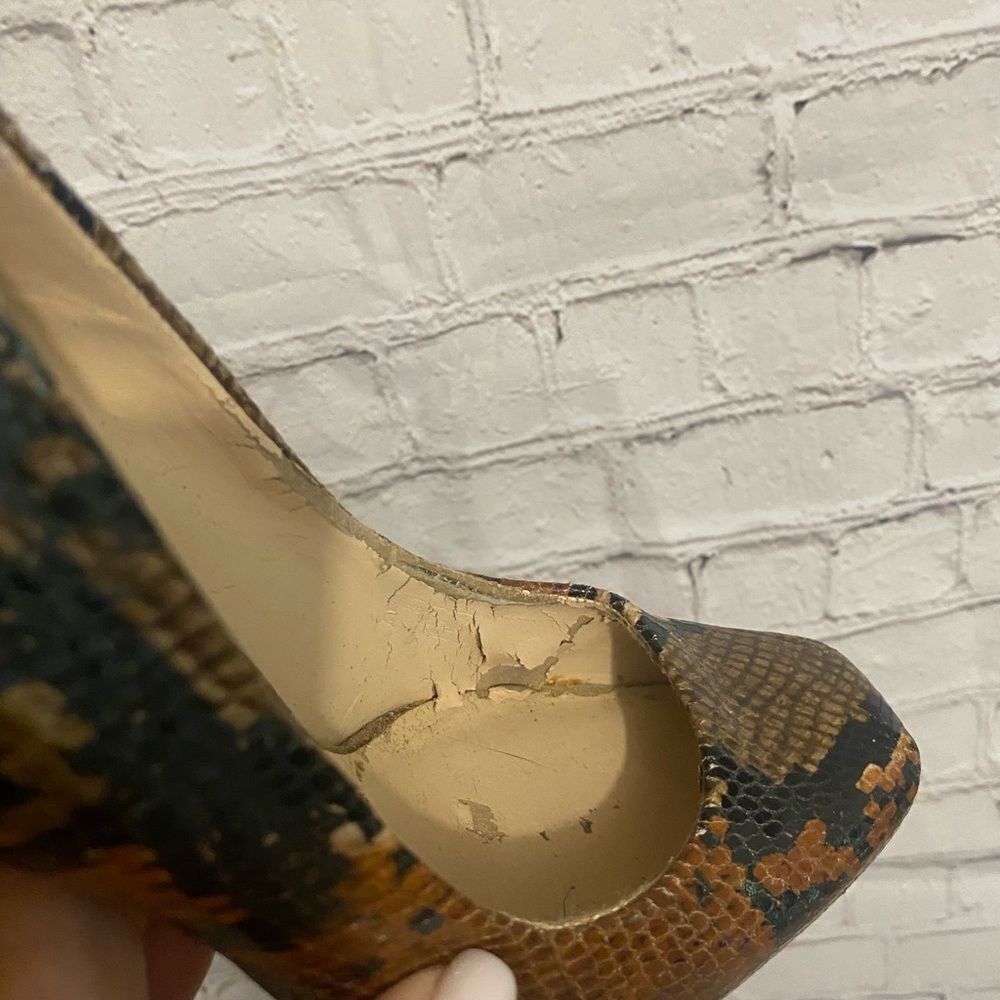 Women’s snake print heels - Picture 6 of 7